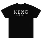 Royal Jewels airbrush tee black