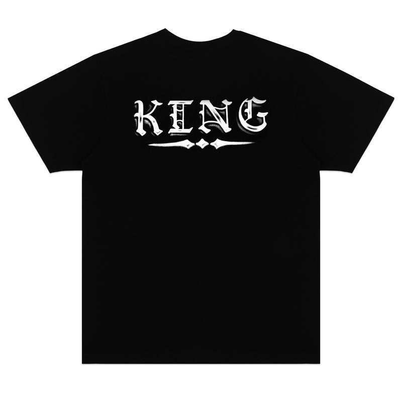 Royal Jewels airbrush tee black