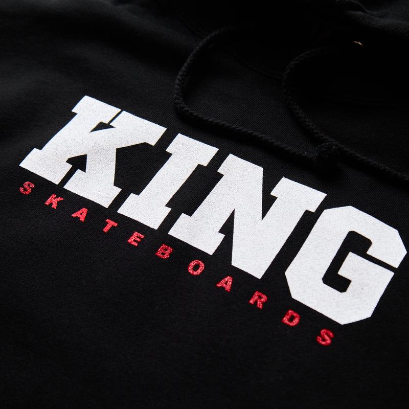 King Text Hoodie